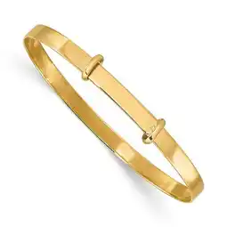 Walmart Primal Gold 14 Karat Yellow Gold Expandable Baby Bangle offer