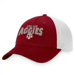 Walmart Men's Top of the World Maroon/White Texas A&M Aggies Breakout Trucker Snapback Hat offer