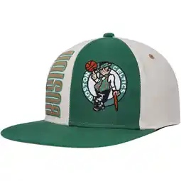 Walmart Men's Mitchell & Ness Cream Boston Celtics Hardwood Classics Pop Snapback Hat offer