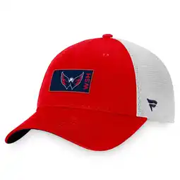 Walmart Men's Fanatics Red/White Washington Capitals Authentic Pro Rink Trucker Snapback Hat offer