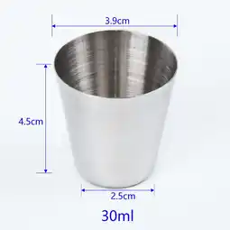 Walmart FANJIE Stainless Steel 30ml Beer Cola Milkshake Cup For bar Coffee Shop offer