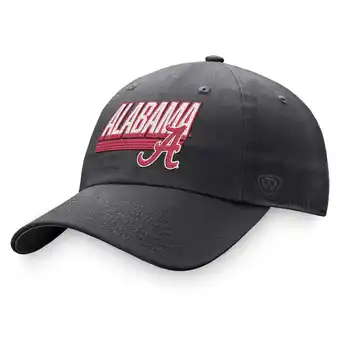 Walmart Men's Top of the World Charcoal Alabama Crimson Tide Slice Adjustable Hat offer