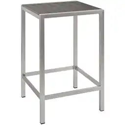 Walmart Modway Shore Outdoor Patio Aluminum Bar Table offer