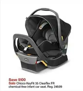 Target Chicco Keyfit 35 Cleartex FR Chemical-free Infant Car Seat offer