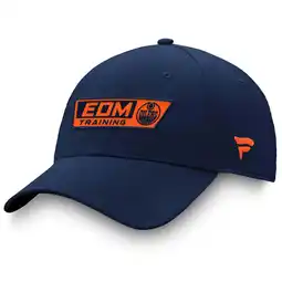 Walmart Men's Fanatics Navy Edmonton Oilers Authentic Pro Training Camp Practice Flex Hat offer