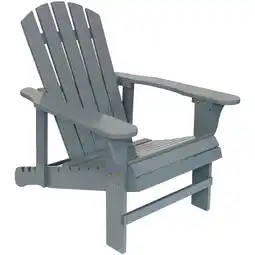 Walmart Sunnydaze Fir Adirondack Chair with Adjustable Back - Gray offer