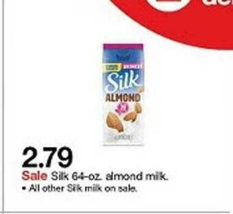 Target Silk 64-oz. Almond Milk offer