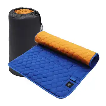 Walmart WAXCMXYH Heated Sleeping Bag Pad Mattress USB Power Warm Heating Mat Indoor Outdoor U4 offer