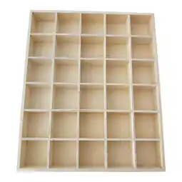 Walmart yotijay Grocery Storage Wooden 20 Grids Container Divided Retro Pastoral Compartments No 30 grid offer