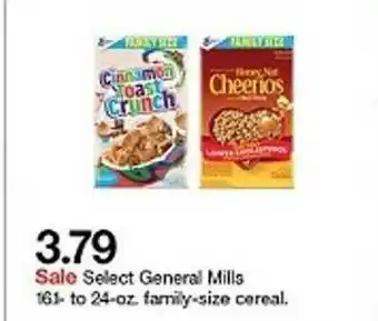Target Select General Mills 161- To 24-oz. Family-size Cereal offer