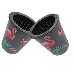 Walmart 2pc Self-watering Pot Planter Plant Flower Vase of Plants Flamingo offer