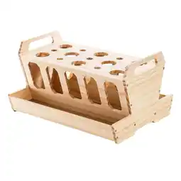 Walmart APLVFFZH Hay Feeder Waste Food Large Removable Top Cover Wooden Grass Dispenser offer