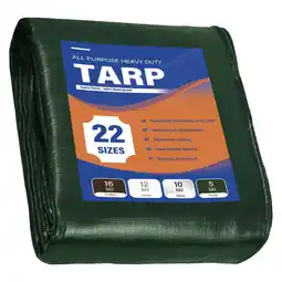 Walmart Multi Purpose Waterproof Tarp 6' x 10' Heavy Duty Green UV Resistant Rip and Tear Proof Tarpaulin offer