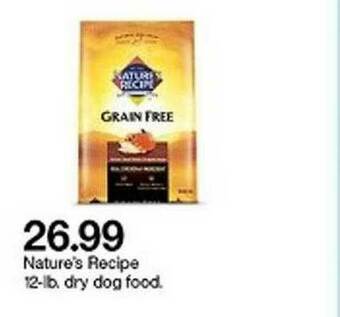 Target Nature's Recipe 12-lb. Dry Dog Food offer