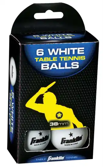 Walmart BALLS TT WHITE 6CT 38MM offer