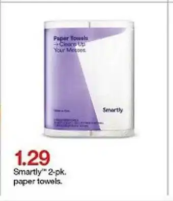 Target Smartly 2-pk. Paper Towels offer