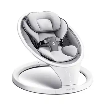 Walmart Munchkin Bluetooth Enabled Infant Baby Swing,5 Ranges of Motion, White, Unisex offer