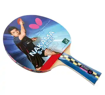 Walmart Butterfly Nakama S4 Table Tennis Racket-Carbon Blade-Wakaba 2.1 Rubbers offer