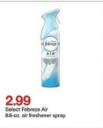 Target Select Febreze Air 8.8-oz. Air Freshener Spray offer