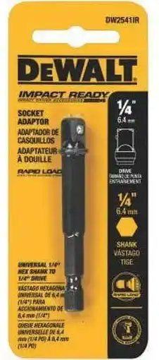 Walmart DeWalt Impact Ready High Speed Steel Socket Adapter 1 pk offer