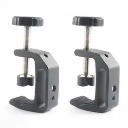 Walmart Universal C-Clamp for Desktop Mount Tables Desk Clamps Aluminum Support Small C Clamp 2 Pack offer