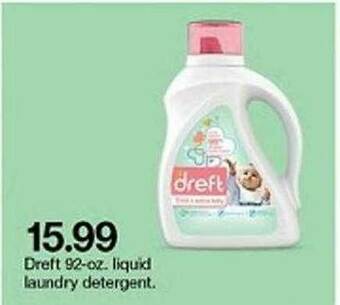 Target Dreft 92-oz. Liquid Laundry Detergent offer