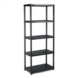 Walmart ASpecialty 5-Tier Storage Shelving Freestanding Heavy Duty Rack,28L X 15W X 67H,Black offer