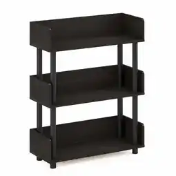 Walmart Furinno Turn-N-Tube 3-Tier Toolless Freestanding Multipurposes Display Rack, Espresso offer