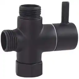 Walmart G1/2in 3 Way Brass Diverter Valve T-adapter Converter Black for Shower Head offer