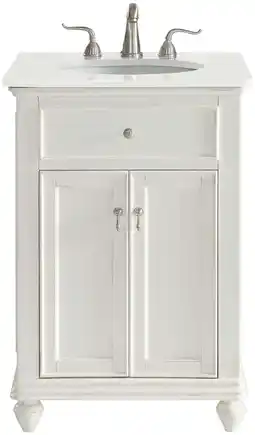 Walmart Elegant Lighting Vf12324-Vw Otto 24 Free Standing Single Basin Vanity Set - Off White offer