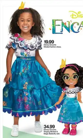 Target Disney Encanto Mirabel Fashion Dress Or Singing Mirabel & Magic Butterfly Doll offer