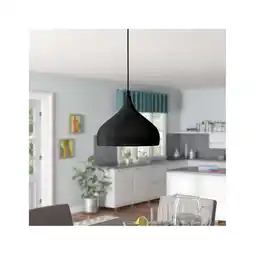 Walmart JL Styles Inc. Modern 1-light Pendant Light Black offer