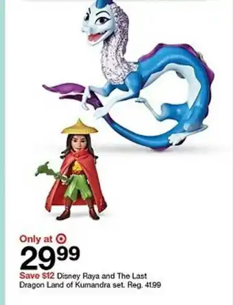 Target Disney Raya And The Last Dragon Land Of Kumandra Set offer