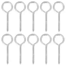 Walmart Bolts 10 Pcs Heavy Duty Screw Hooks Sheep Eye Circled Stainless Steel offer