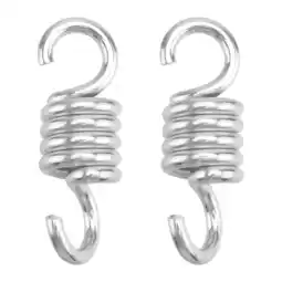 Walmart NUOLUX Stainless Steel Hammock Swing Dual Swivel Hooks, Silver (2 Count) offer