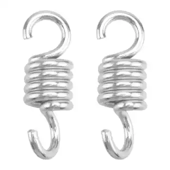 Walmart NUOLUX Stainless Steel Hammock Swing Dual Swivel Hooks, Silver (2 Count) offer