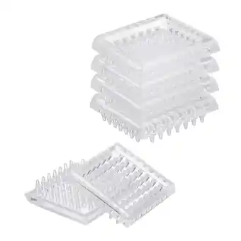 Walmart Uxcell 8 Pack Carpet Protectors Spiked Caster Cups 1.89 Square Spiked Furniture Cup offer