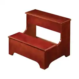 Walmart 2-tier Step Stool With Hidden Storage Warm Brown offer