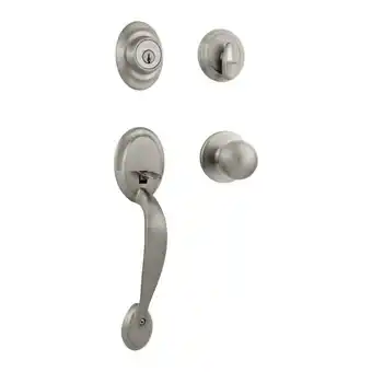 Walmart Kwikset 687DALIP-15 Dakota Handleset in Satin Nickel offer