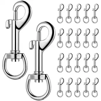 Walmart 24 Pcs Swivel Snap Hooks Dog Leash Hooks Bolt Snaps Snap Hooks Heavy Duty Metal Clips For Pet Leash offer