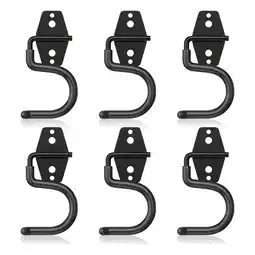 Walmart 6 Pack Metal Garage Hooks, Heavy Duty S Hooks Tool Hangers offer