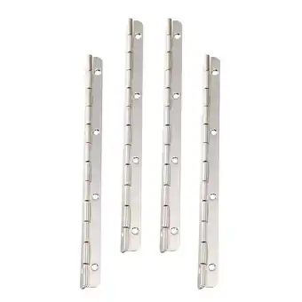 Walmart 4 Pcs Hinge Piano Metal Hinges for Crafts Boxes Long Stainless Steel offer