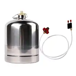 Walmart APLVFFZH Inflatable Empty Reusable Gas Cylinder Stainless Steel Gas Bottle for Gas Burner 5L offer