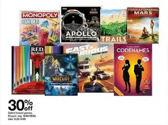 Target Select Board Games Shown offer