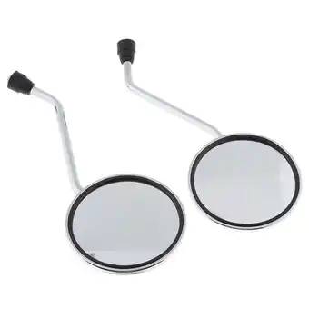 Walmart Round Rear View Side Mirrors For Motorcycle Cruiser Chopper ATV Scooter 10mm offer