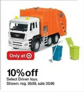 Target Select Driven Toys offer