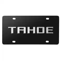 Walmart Chevrolet Tahoe 3D Nameplate Black Stainless Steel License Plate offer