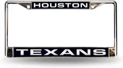 Walmart Houston Football Texans Chrome Metal Laser Cut License Plate Frame offer