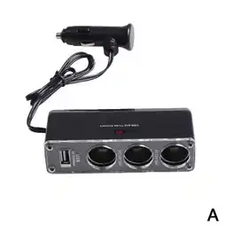 Walmart Three Port Multi Socket Car Cigarette Lighter Splitter Adapter Charger V1T6-NEW offer