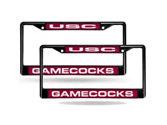 Walmart South Carolina NCAA Gamecocks Black Metal (Set of 2) Laser Cut License Plate Frames offer